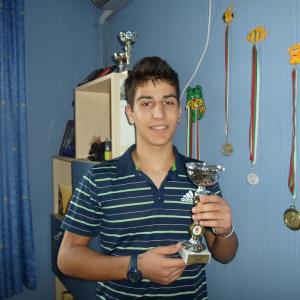 Георги Язмаджиян  9 &amp;quot;а&amp;quot; клас - държавен шампион по тенис на корт в зала на двойки до 16 г.