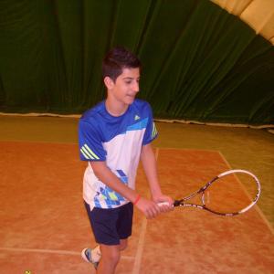 Георги Язмаджиян VІІ б клас - трето място - индивидуално и на двойки - в Държавното първенство по тенис до 14 г.