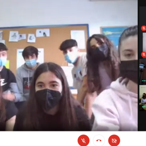 Първа онлайн среща между партньорските училища