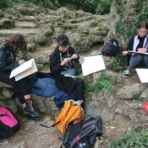 Пленер в Морската градина