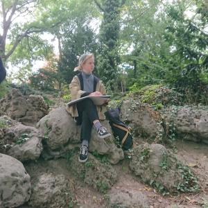 Пленер в Морската градина