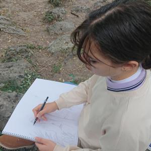 Пленер в Морската градина