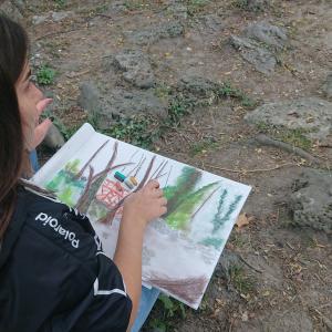 Пленер в Морската градина