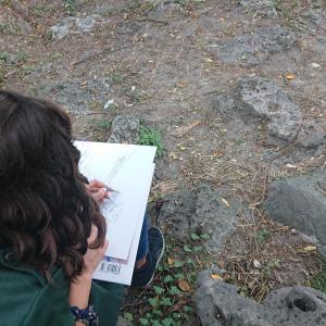 Пленер в Морската градина