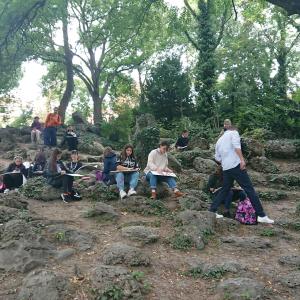 Пленер в Морската градина