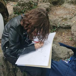 Пленер в Морската градина