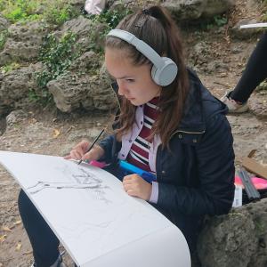 Пленер в Морската градина