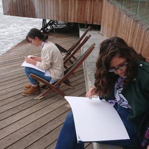 Пленер в Морската градина