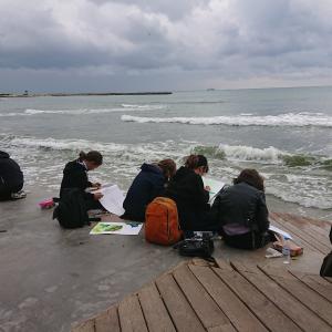 Пленер в Морската градина