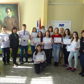 Сертификати от състезание по творческо писане на английски език