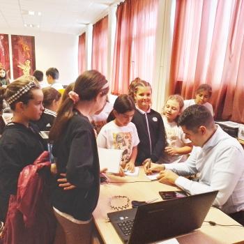 Сърцатко на среща с учениците